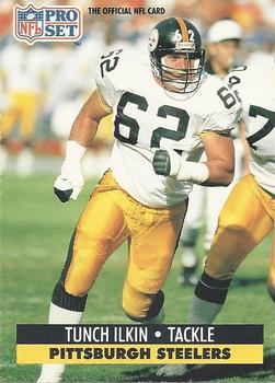 Tunch Ilkin Pittsburgh Steelers 1991 Pro set NFL #275